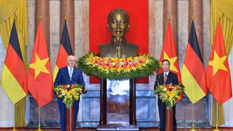 Chủ tịch nước Võ Văn Thưởng hội đàm với Tổng thống Đức Frank-Walter Steinmeier