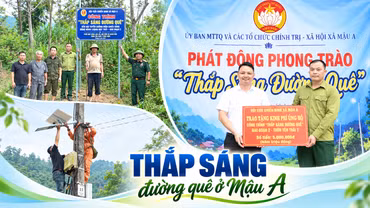 Thắp sáng đường quê ở Mậu A